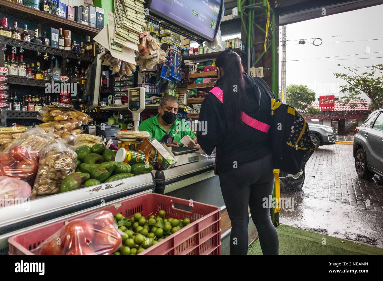 Grocery store in Costa Rica Stock Photo Alamy