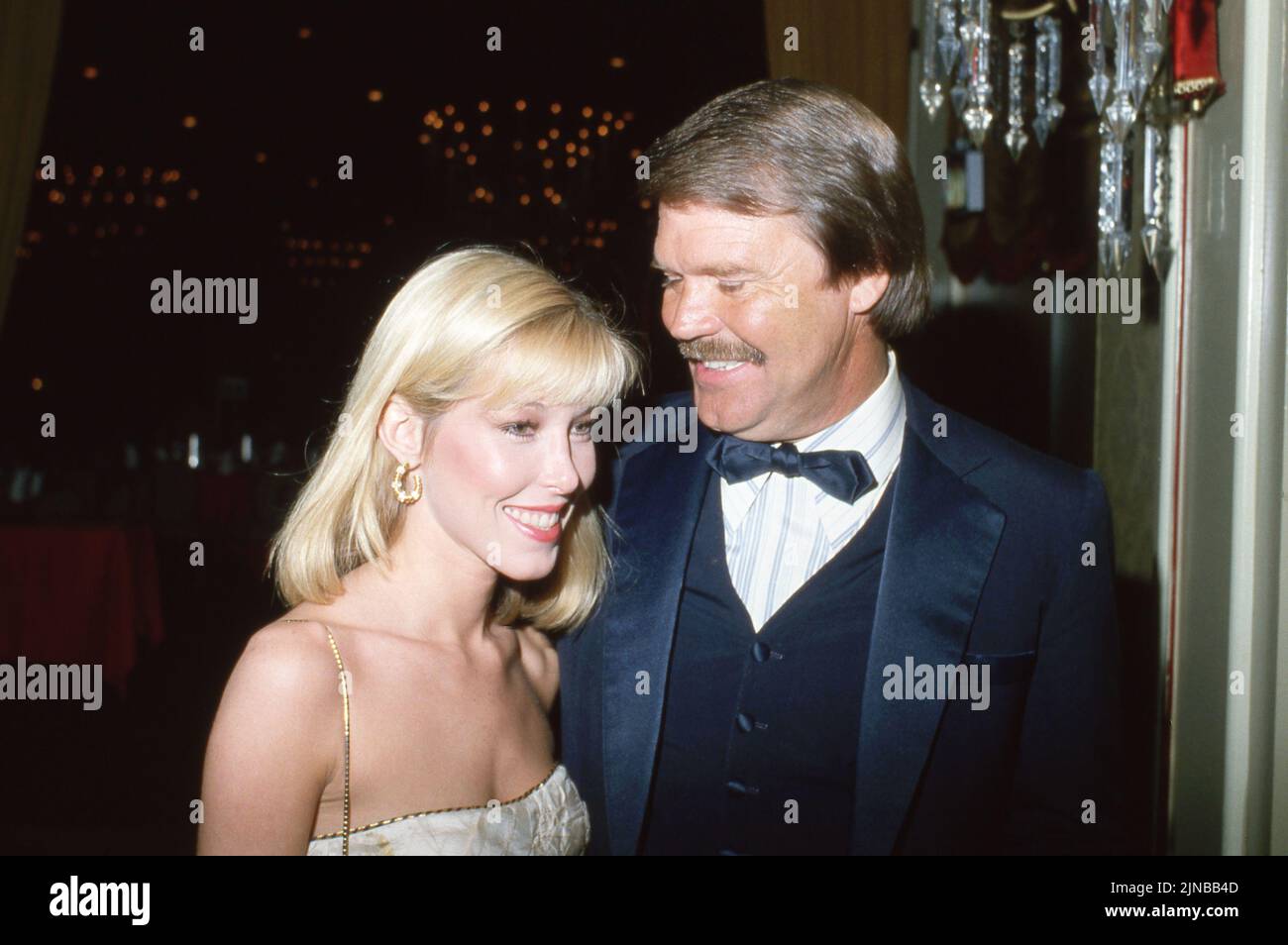 Glen Campbell and Kimberly Woolen February 23, 1982 Credit: Ralph