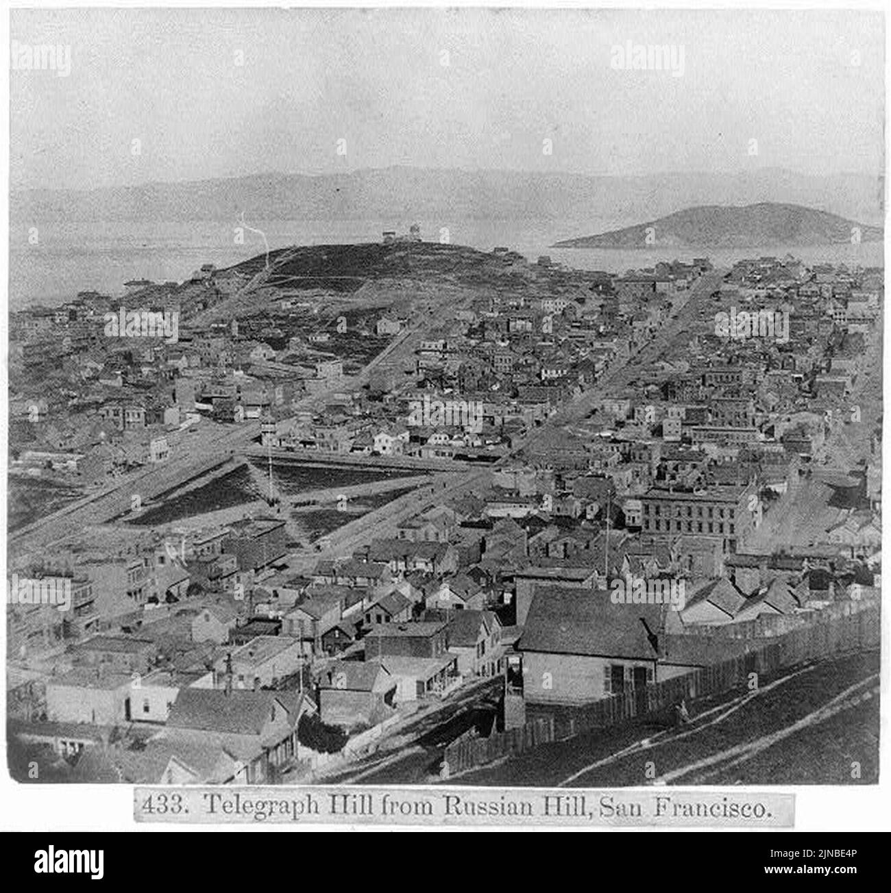 Telegraph Hill from the Russian Hill, San Francisco Stock Photo Alamy
