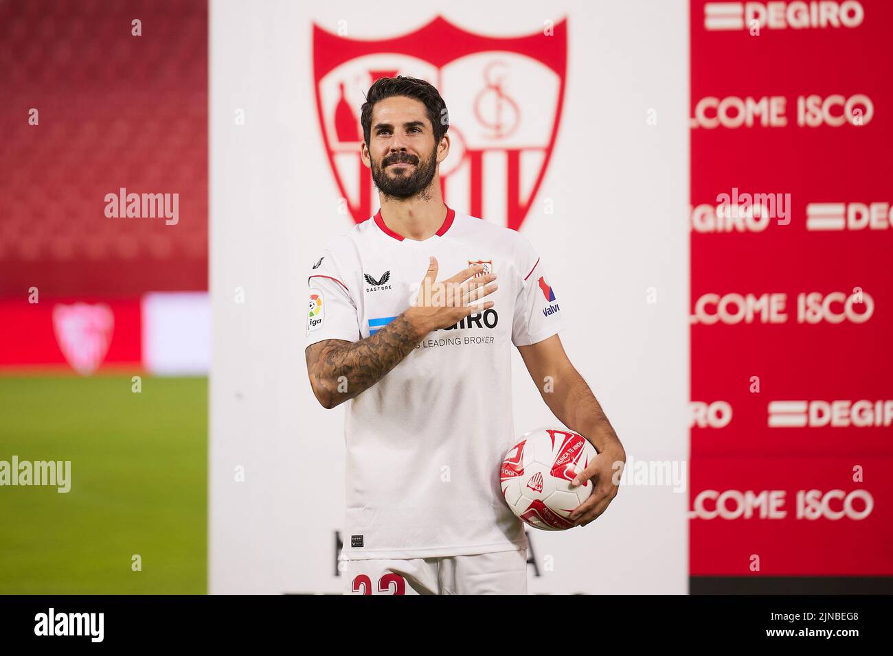 Isco Ramon Spain Seville, Spain. 11th Aug, 2022. Sevilla FC present the Spanish ...