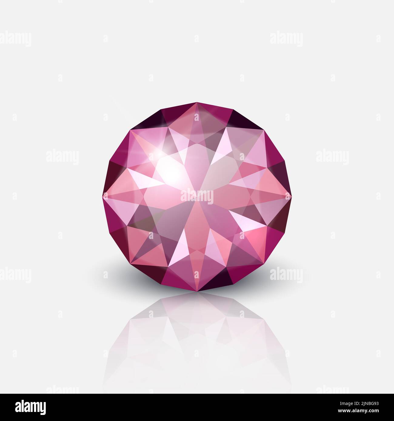 Vector 3d Realistic Transparent Gemstone, Diamond, Crystal, Rhinestone ...