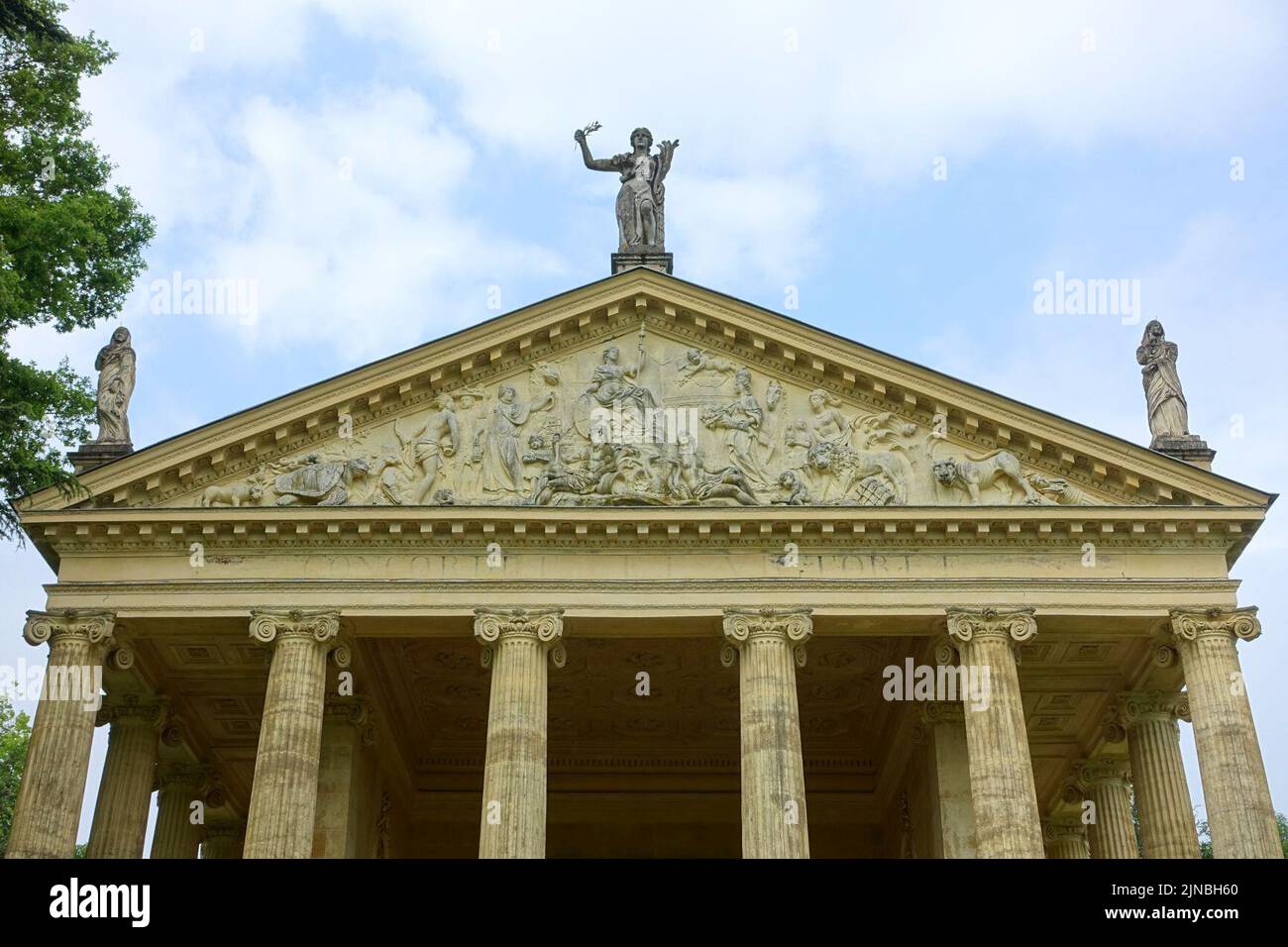 Temple of Concord and Victory, Stowe Buckinghamshire, England Stock