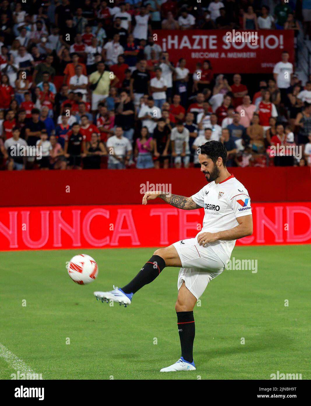 Isco Ramon Sevilla, Spain. 10th Aug, 2022. Official presentation of Isco Alarcon a ...