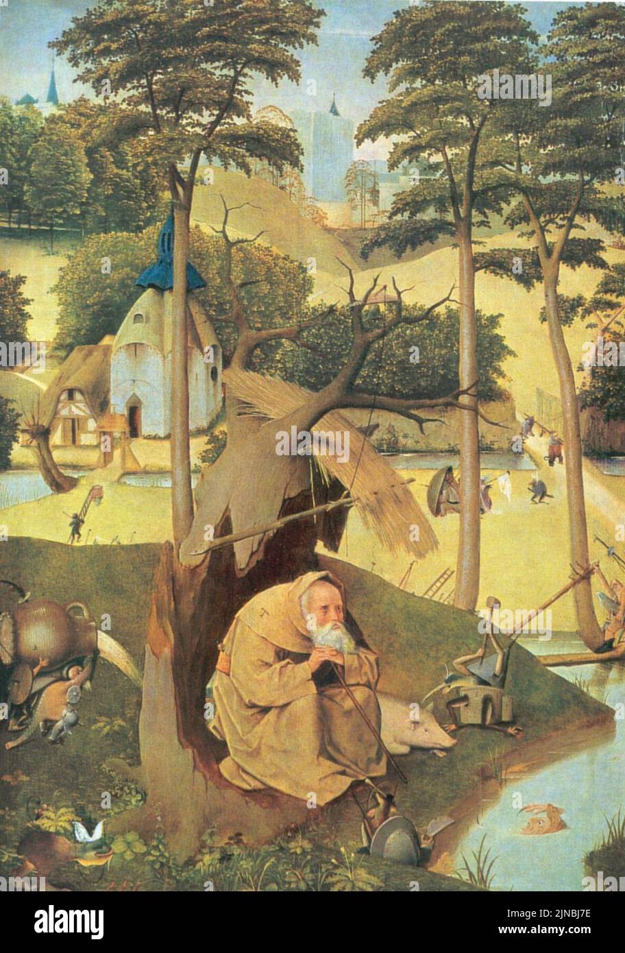 Temptation of Saint Anthony by Bosch Stock Photo