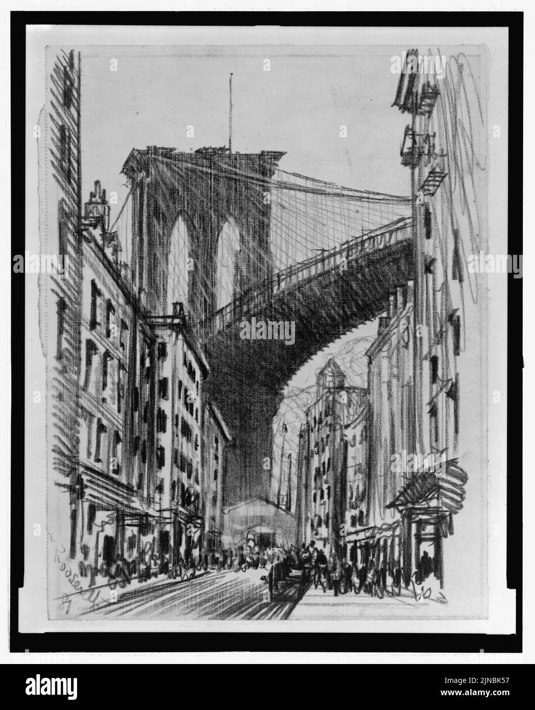 Tenements under Brooklyn Bridge (Brooklyn Bridge tenements Stock Photo Tenements under Brooklyn Bridge (Brooklyn Bridge tenements Stock Photo
