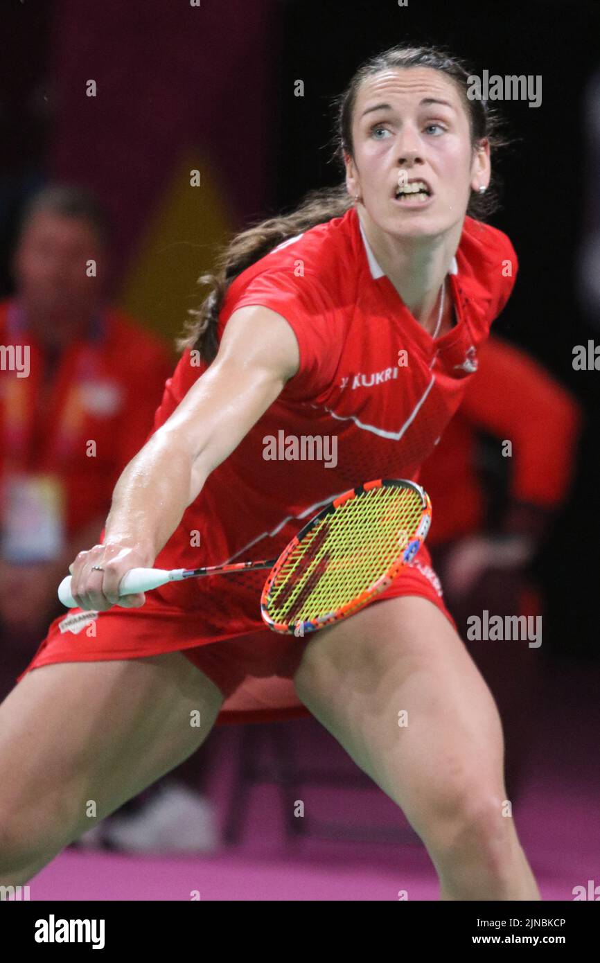 Chloe BIRCH of England in the womens doubles SemiFinal of the