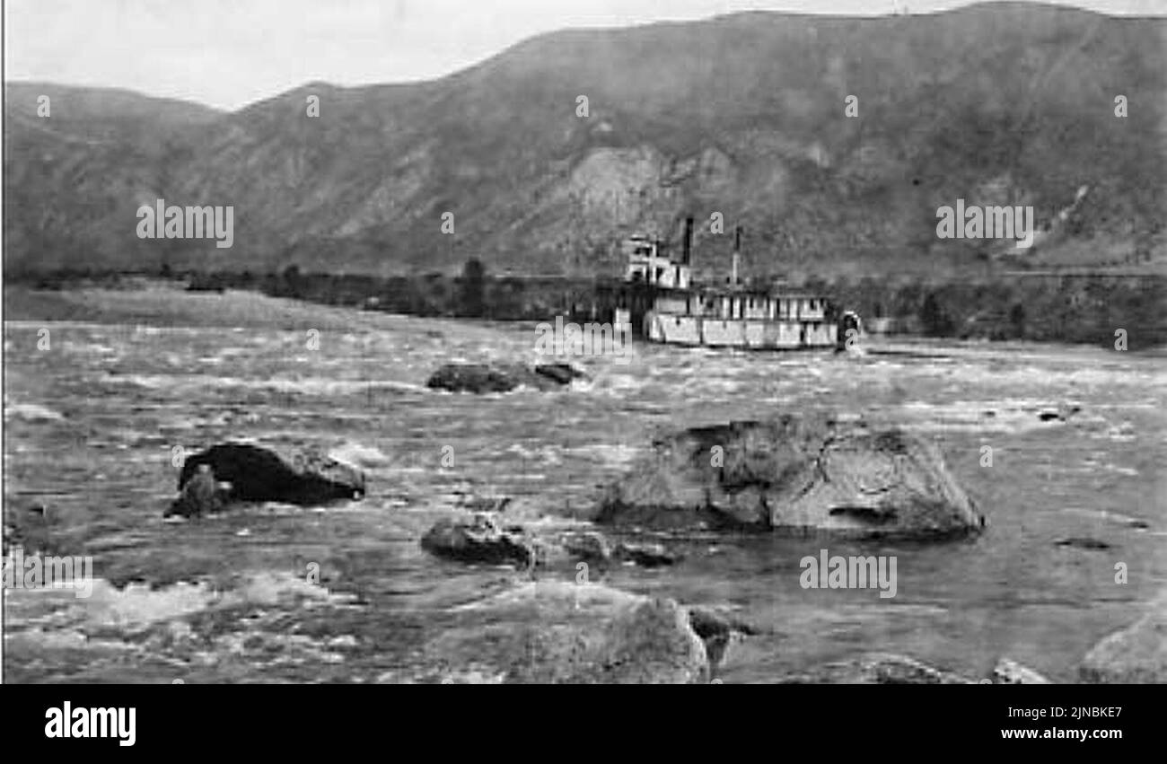 Tenino (sternwheeler) ca 1870 edwards fig06b Stock Photo Alamy