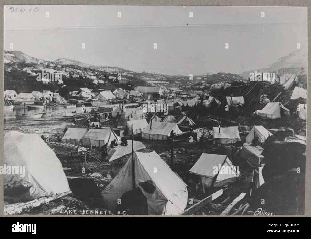 Tent city at Lake 1898 Stock Photo Alamy