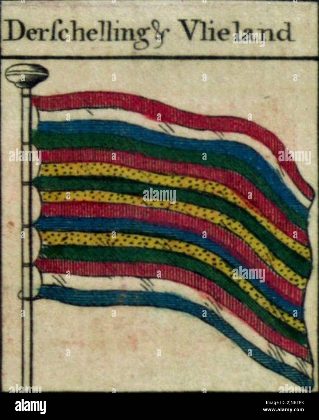 Terschelling en Vlieland vlag - Bowles's naval flags of the world, 1783 ...