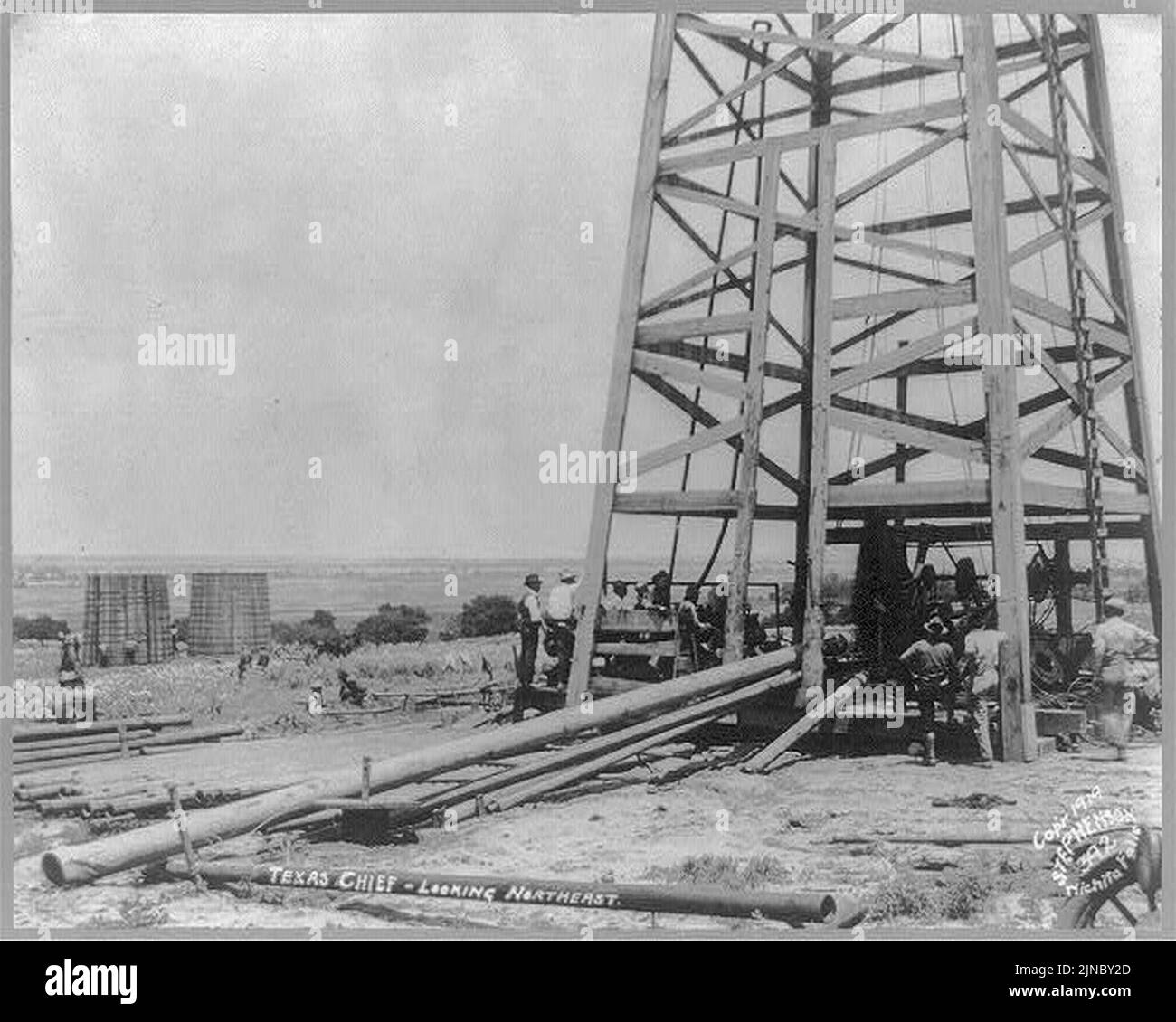 Texas oil wells; Texas Chief Looking Northeast Stock Photo Alamy