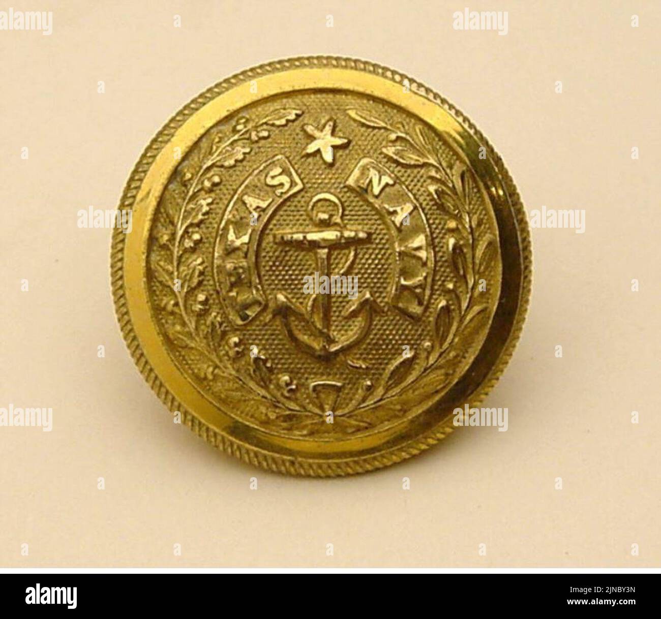Texas Navy Brass Uniform button Stock Photo Alamy