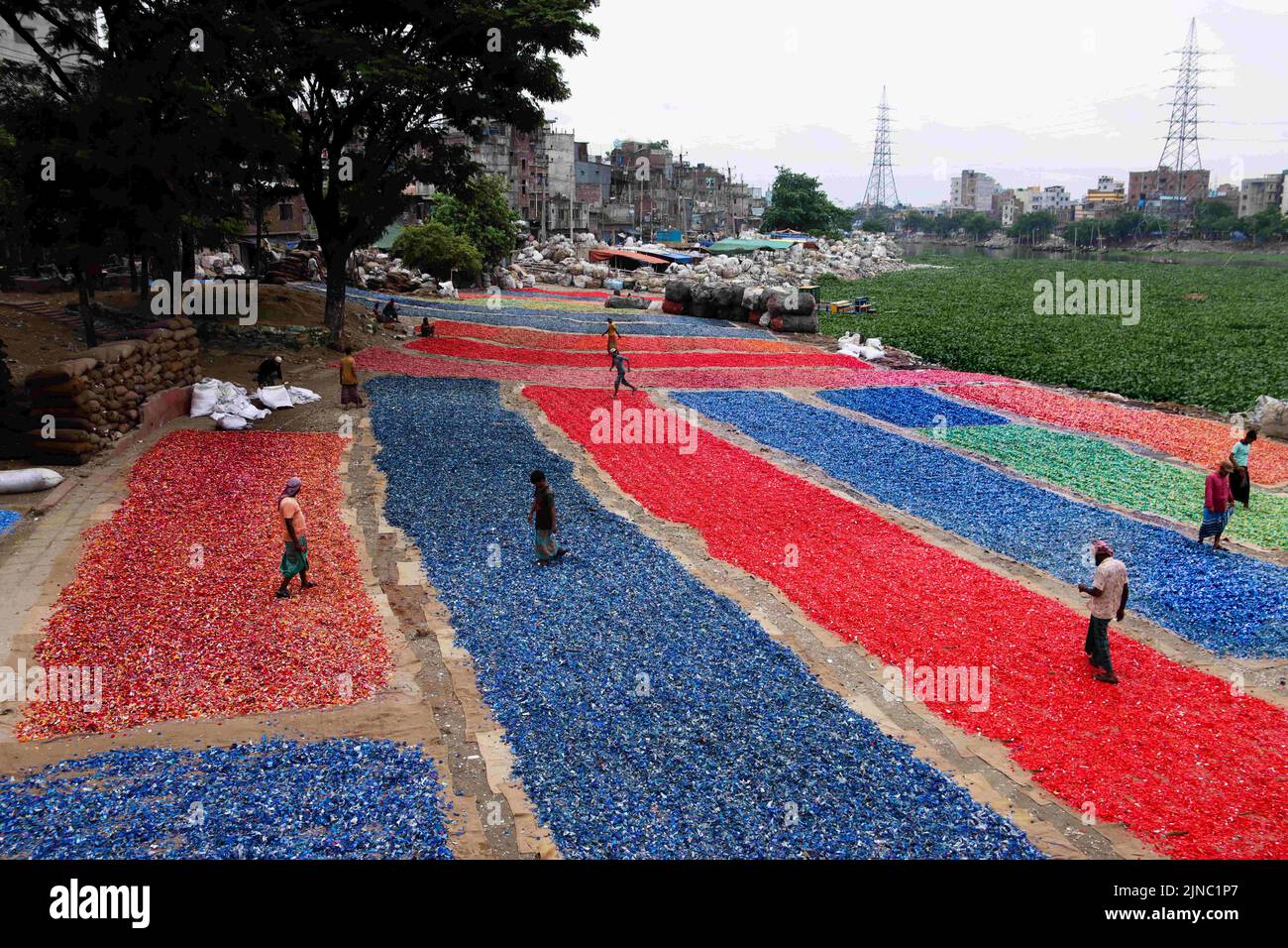 Dhaka, Dhaka, Bangladesh. 26th July, 2022. Abandoned plastic is first