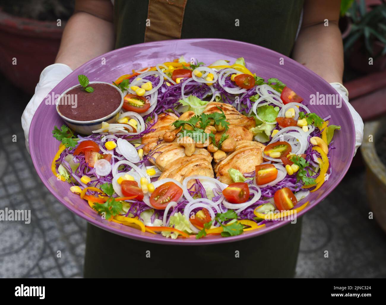 Hands holding chicken hires stock photography and images Alamy