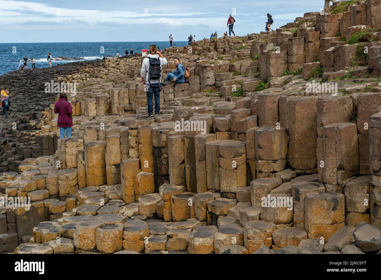 Giant's Causeway, near Bushmills, Antrim, Northern Ireland Stock Photo ...