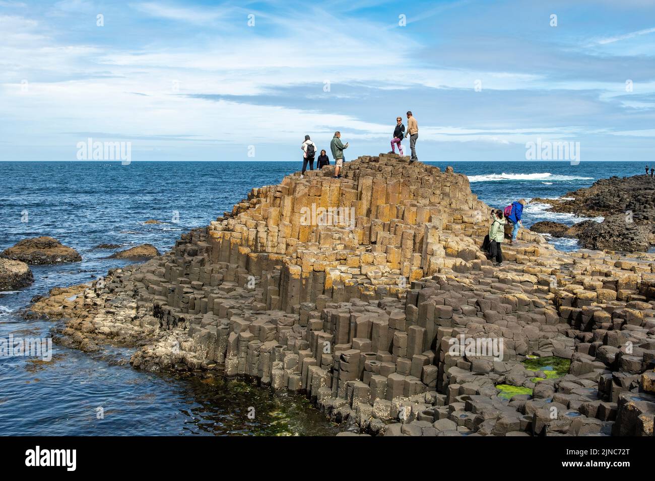 Giant's Causeway, near Bushmills, Antrim, Northern Ireland Stock Photo ...