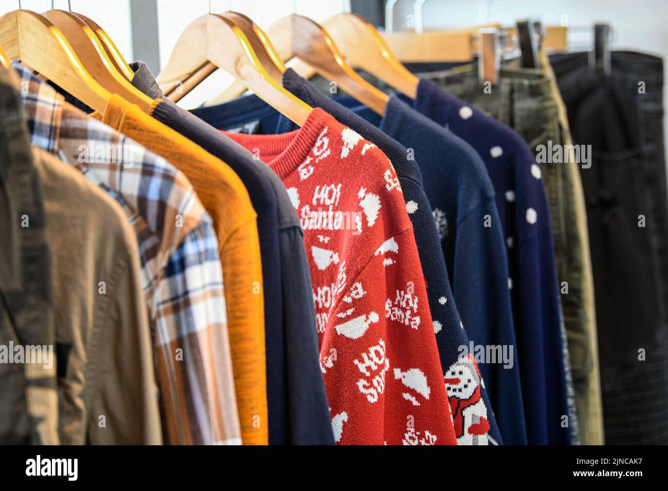 Dhaka, Bangladesh. 13th Dec, 2021. Readymade garments seen displayed