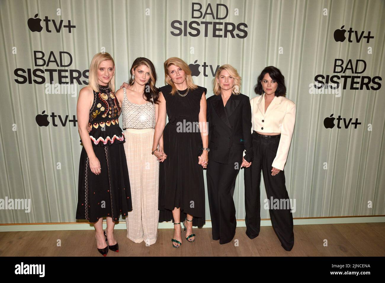 New York, NY, USA. 10th Aug, 2022. Anne Marie Duff, Eve Hewson, Sharon Horgan, Eva Birthistle, Sarah Greene at arrivals for BAD SISTERS Series Premiere on Apple TV, The Whitby Hotel, New York, NY August 10, 2022. Credit: Kristin Callahan/Everett Collection/Alamy Live News Stock Photo
