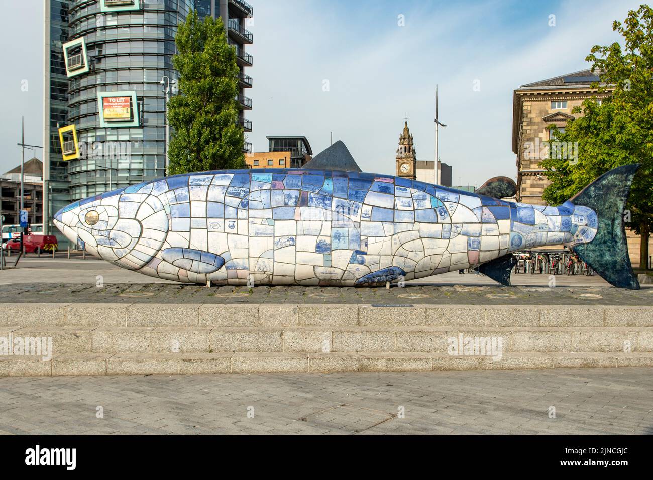 The big salmon belfast northern ireland stock photo alamy