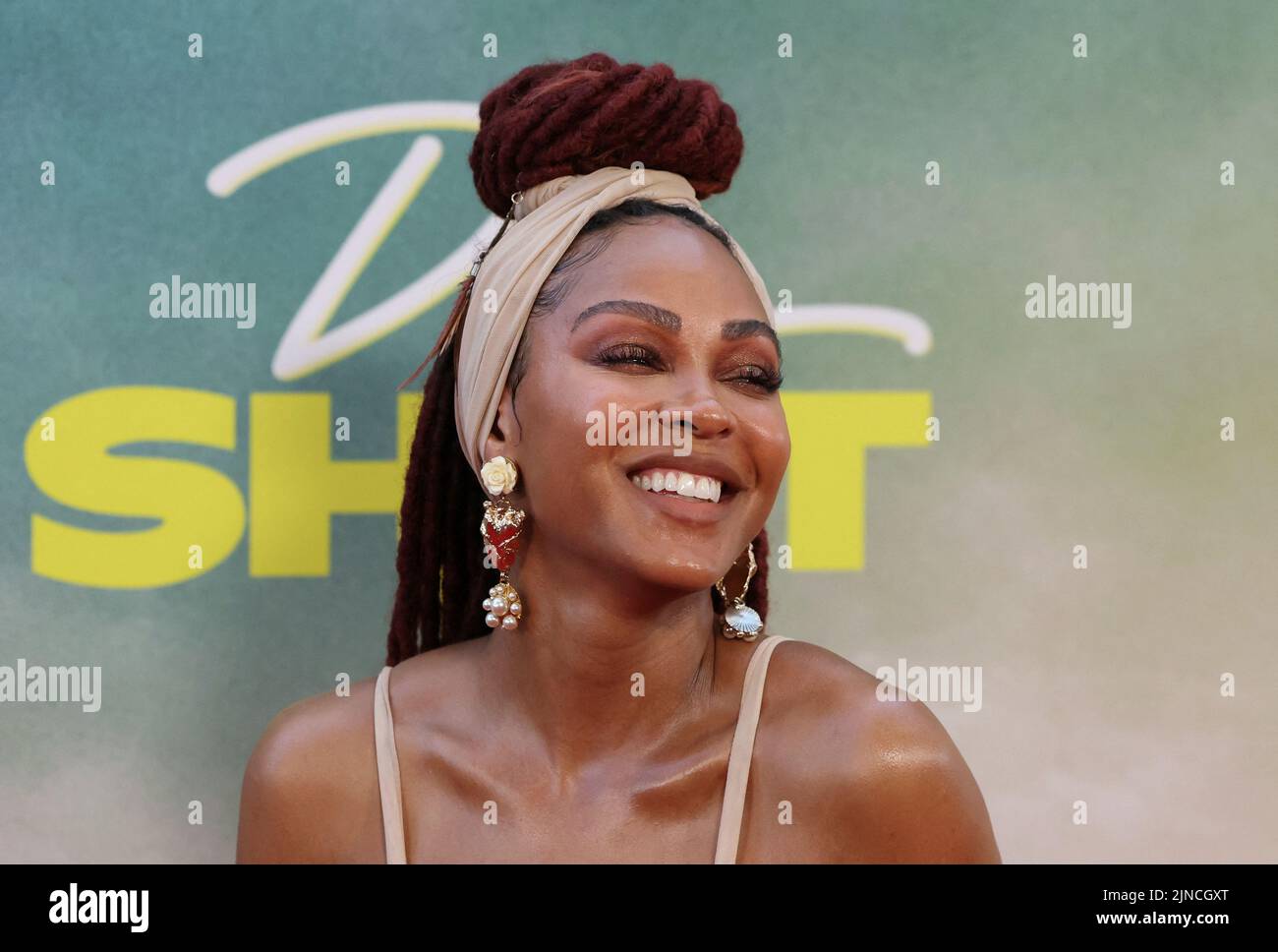 Cast member Meagan Good attends the premiere for the film Day Shift in Los Angeles, California, U.S., August 10, 2022. REUTERS/Mario Anzuoni Stock Photo
