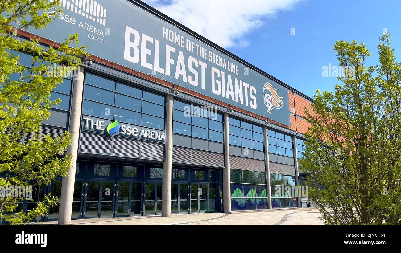 The SSE Arena in Belfast - Home of the Belfast Giants - BELFAST, UK ...