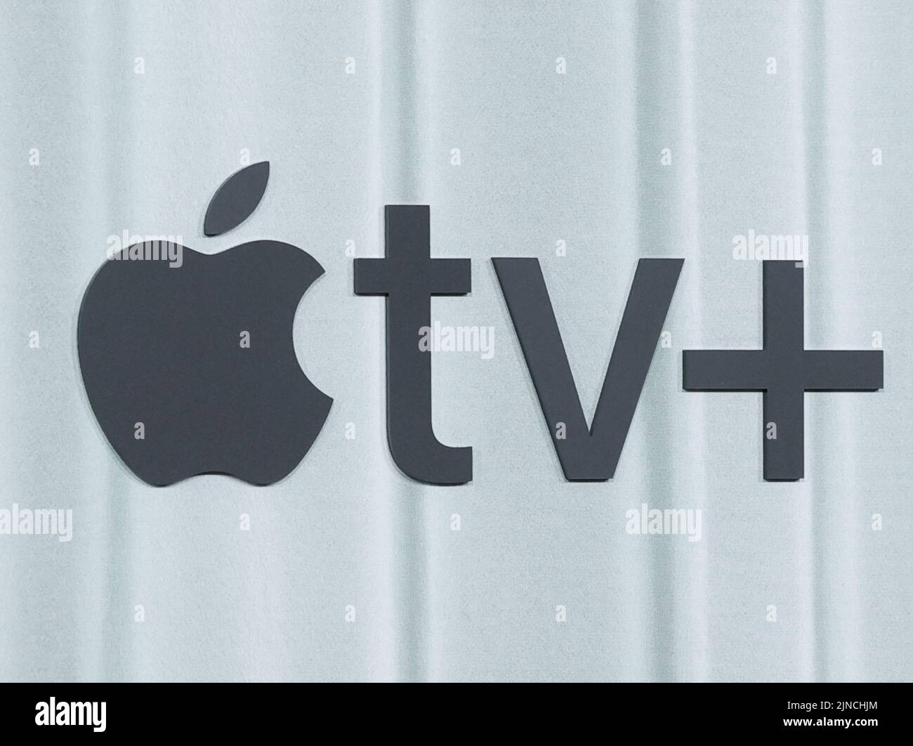 New York, United States. 10th Aug, 2022. The Apple tv  logo is the backdrop for red carpet arrivals at Apple TV 's 'Bad Sisters' New York Premiere at the Whitby Hotel on Wednesday, August 10, 2022 in New York City Photo by John Angelillo/UPI Credit: UPI/Alamy Live News Stock Photo