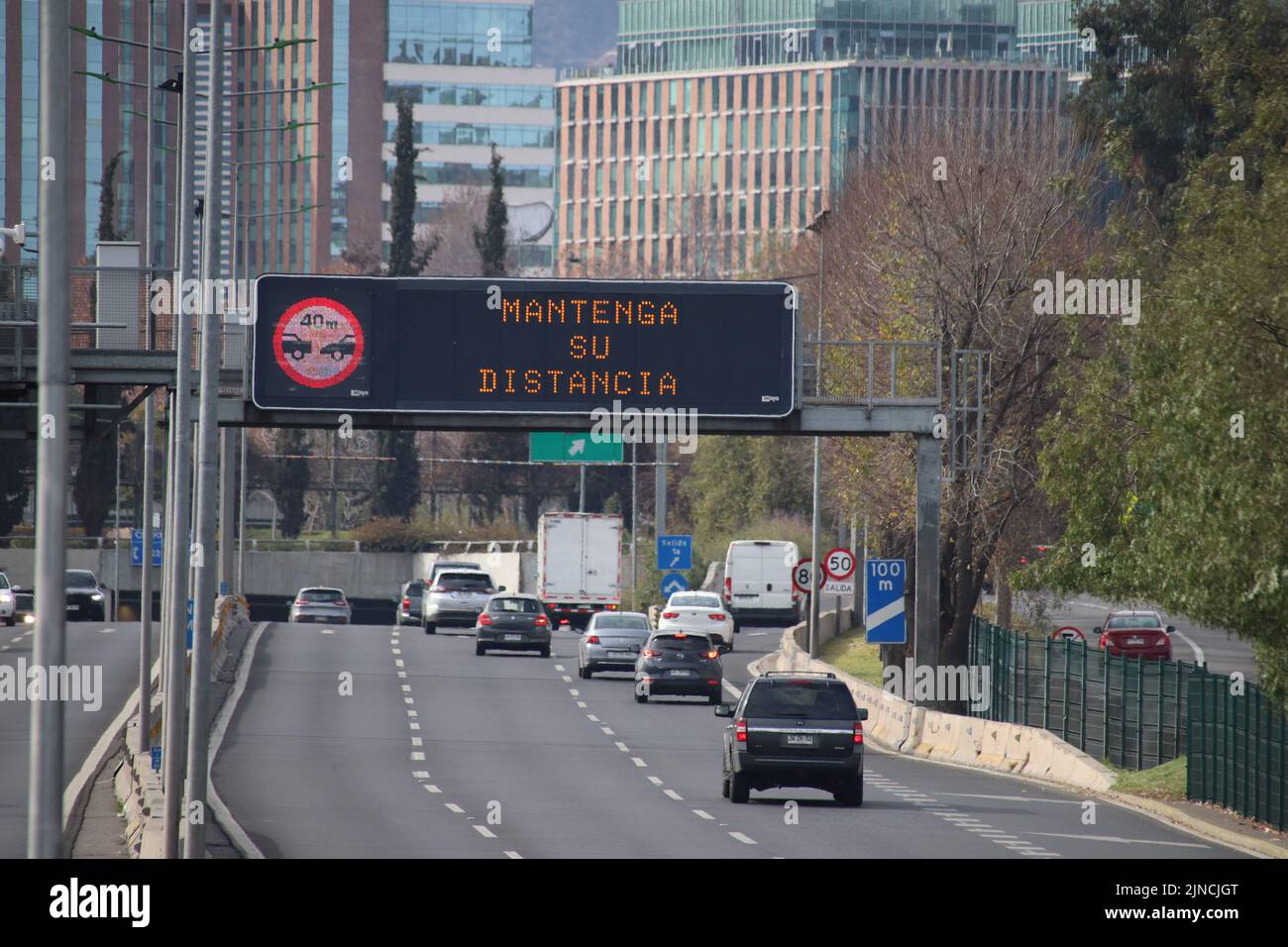 Kennedy Expressway in Santiago, Chile Stock Photo