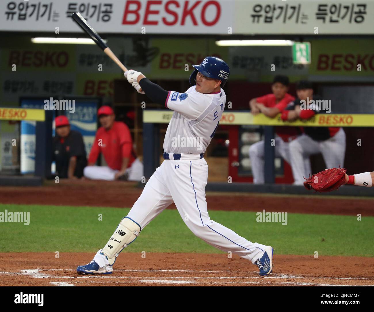 11th Aug, 2022. Baseball Kia Tigers vs. Samsung Lions Oh Jaeil of the