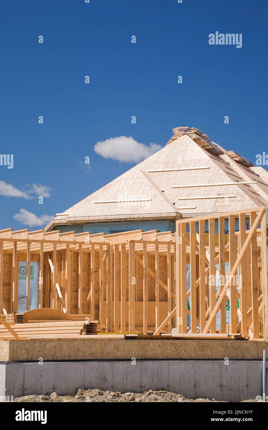 new-residential-housing-construction-stock-photo-alamy