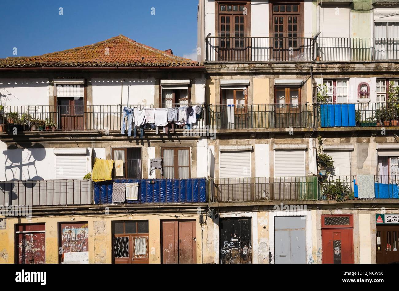 Residential apartment buildings, Porto, Portugal Stock Photo Alamy