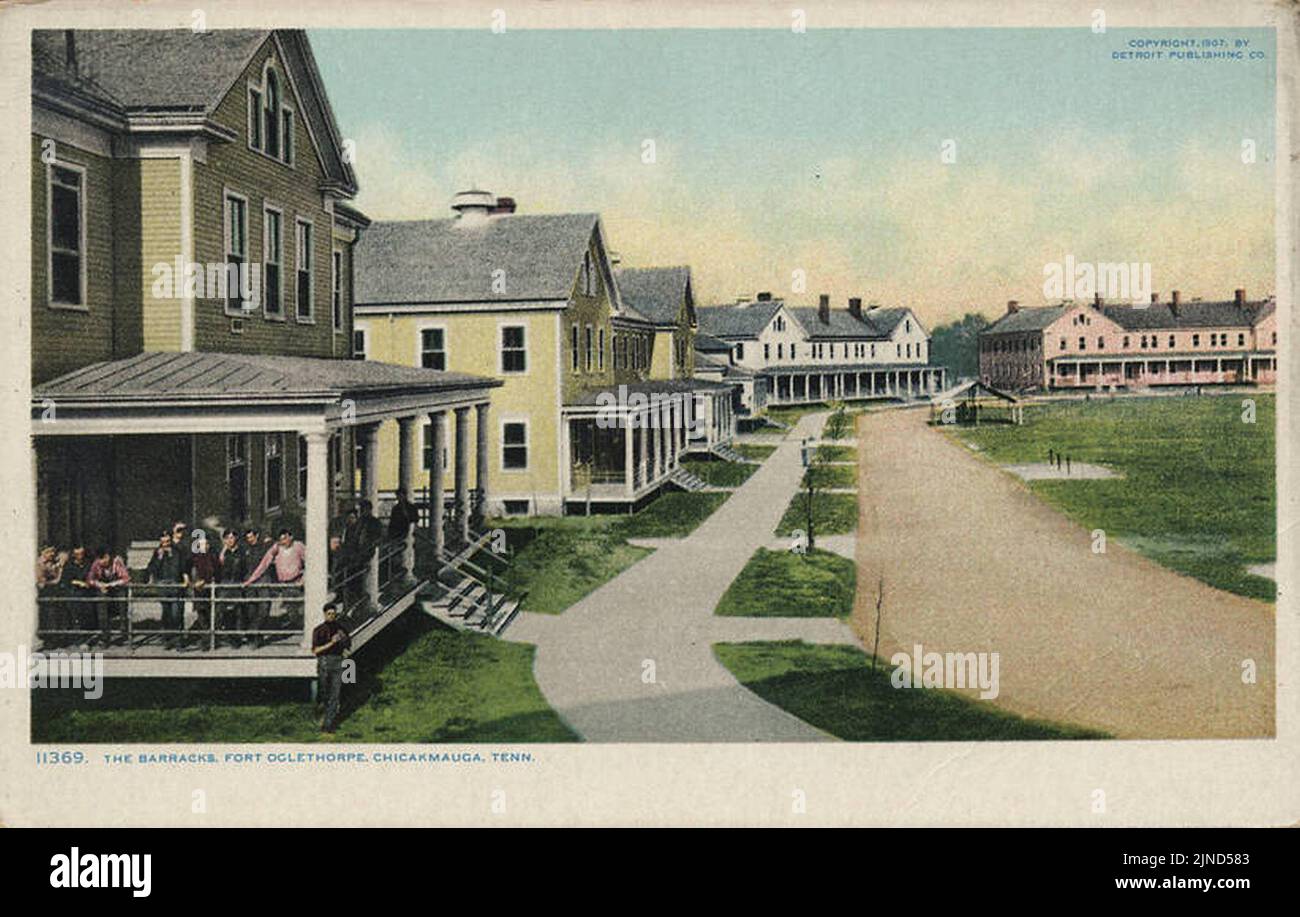The Barracks, Fort Oglethorpe Stock Photo Alamy