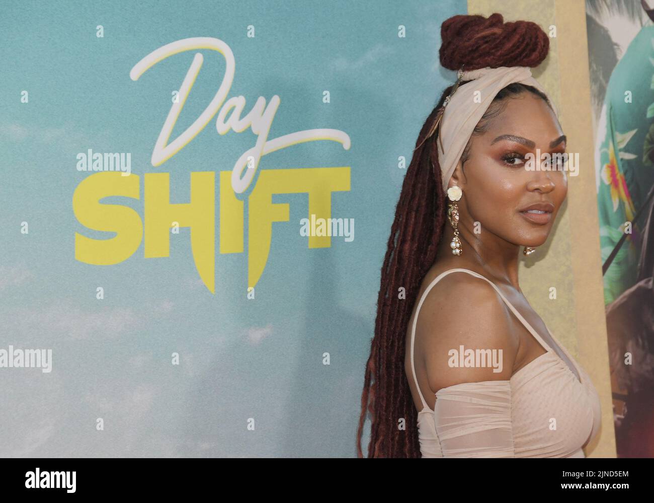 Meagan Good arrives at the Netflix's DAY SHIFT World Premiere held at