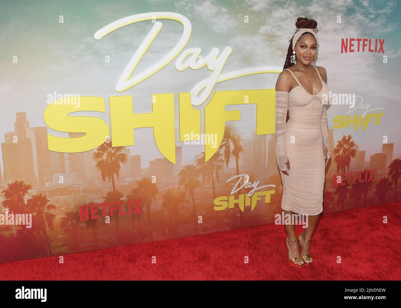 Meagan Good arrives at the Netflix's DAY SHIFT World Premiere held at
