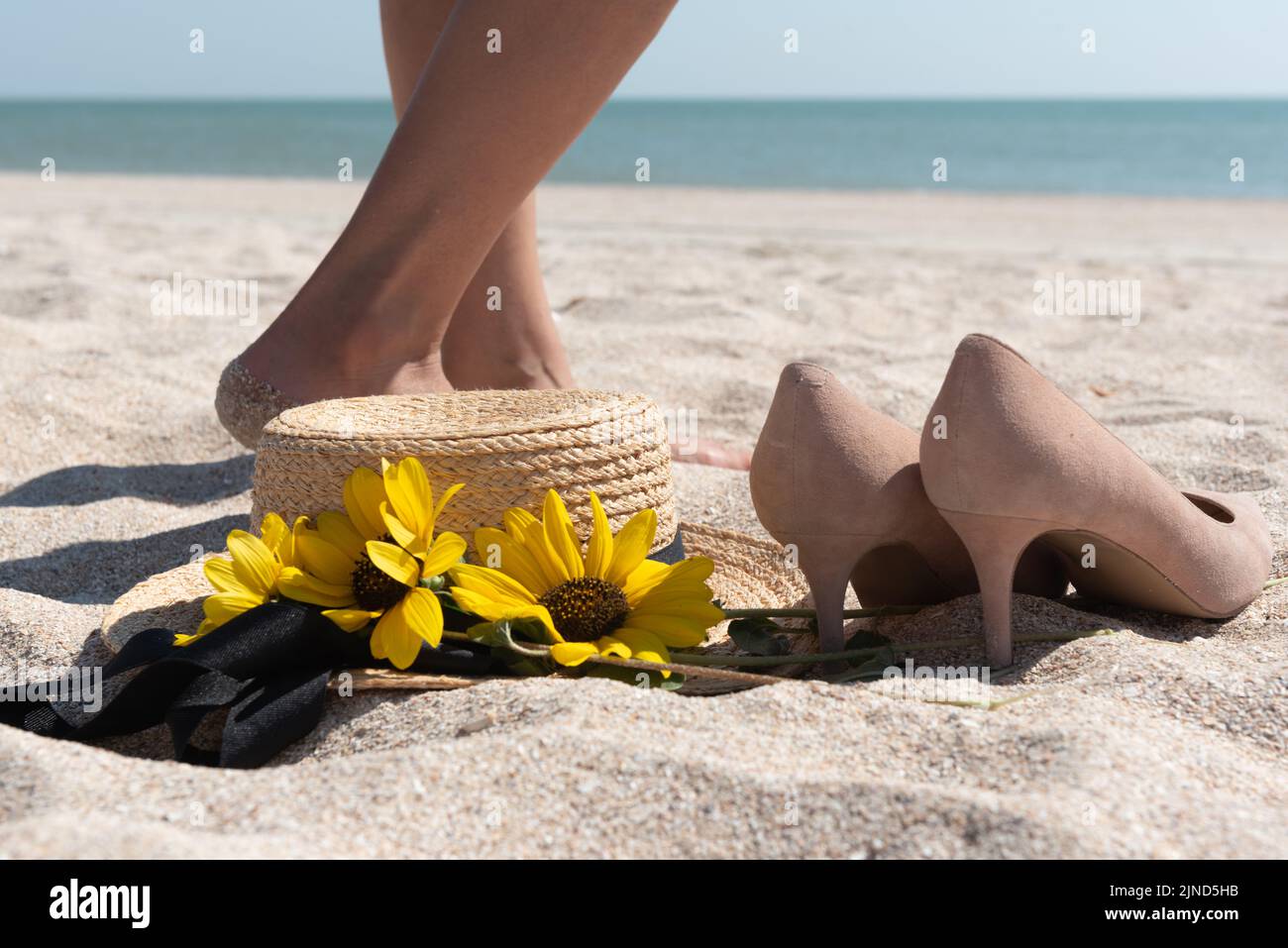 Beach high heels sale