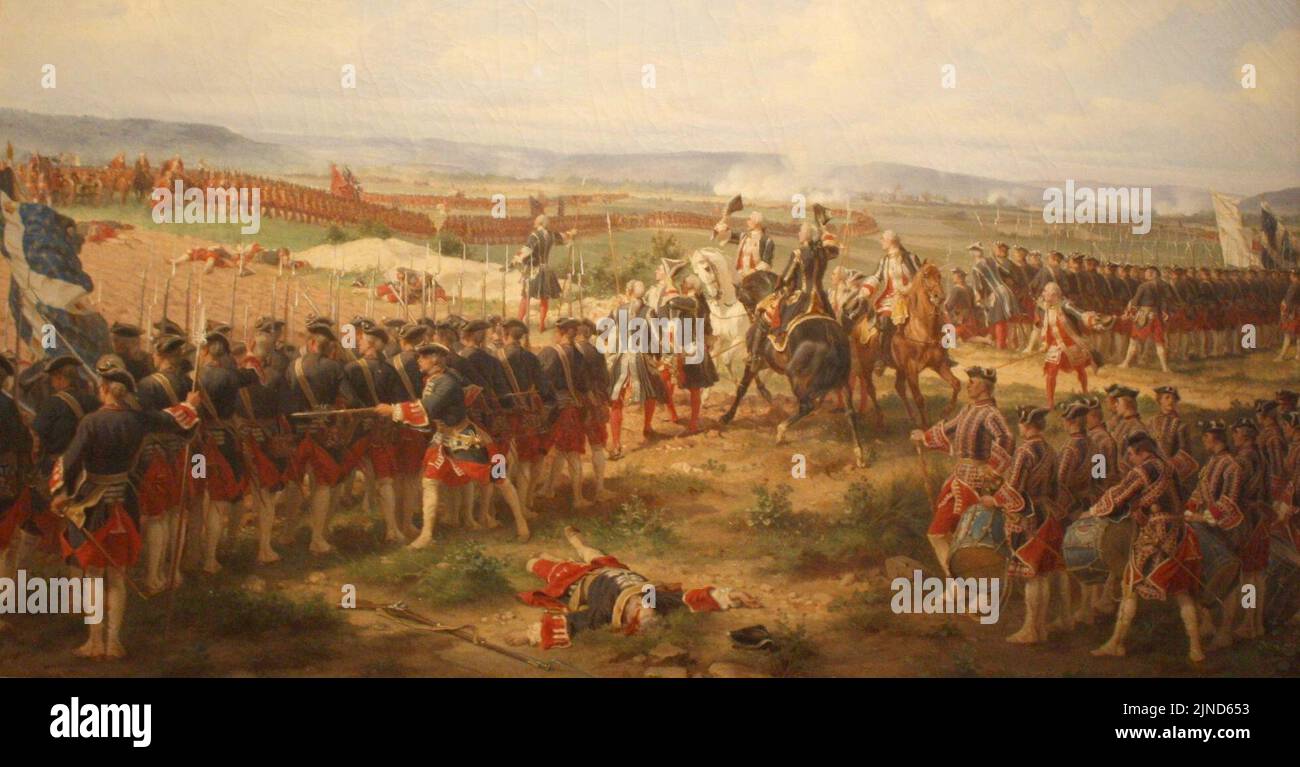 The Battle of Fontenoy Stock Photo Alamy