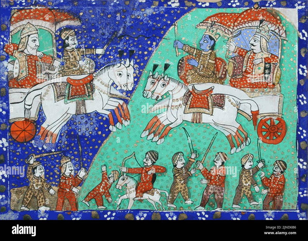 The Battle of Kurukshetra Stock Photo Alamy