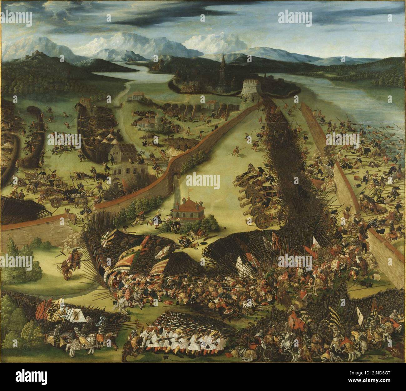 The Battle of Pavia, 1525 (by Rupert Heller) Stock Photo