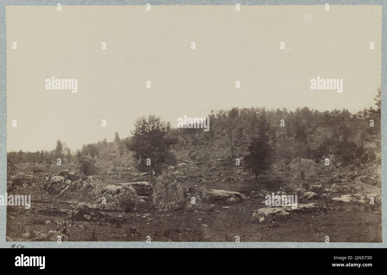 The Battle-field Of Gettysburg. Little Round Top Stock Photo - Alamy