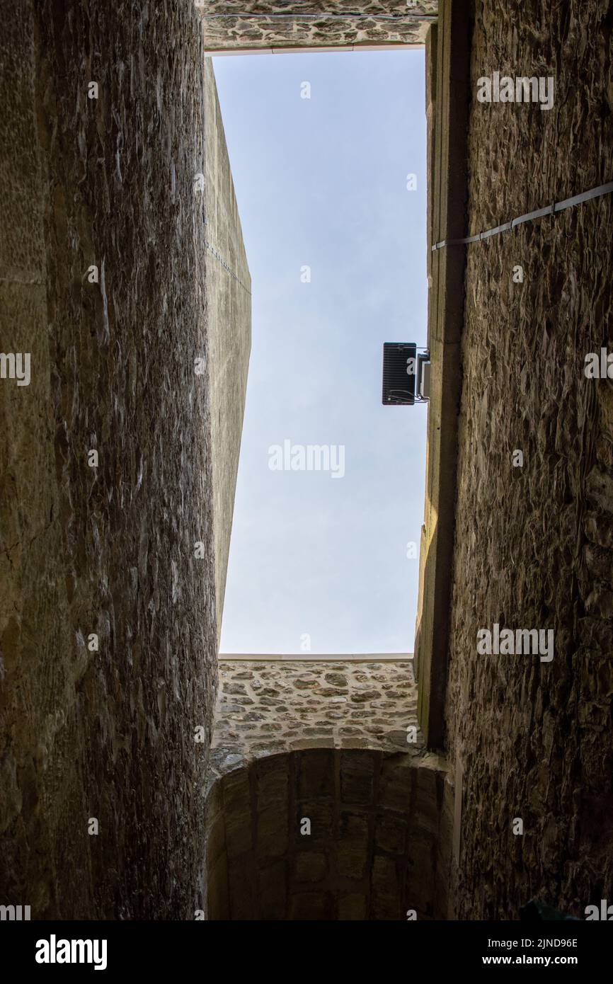 WELLINGTON, UK APRIL 30, 2022 inside the Wellington Monument the