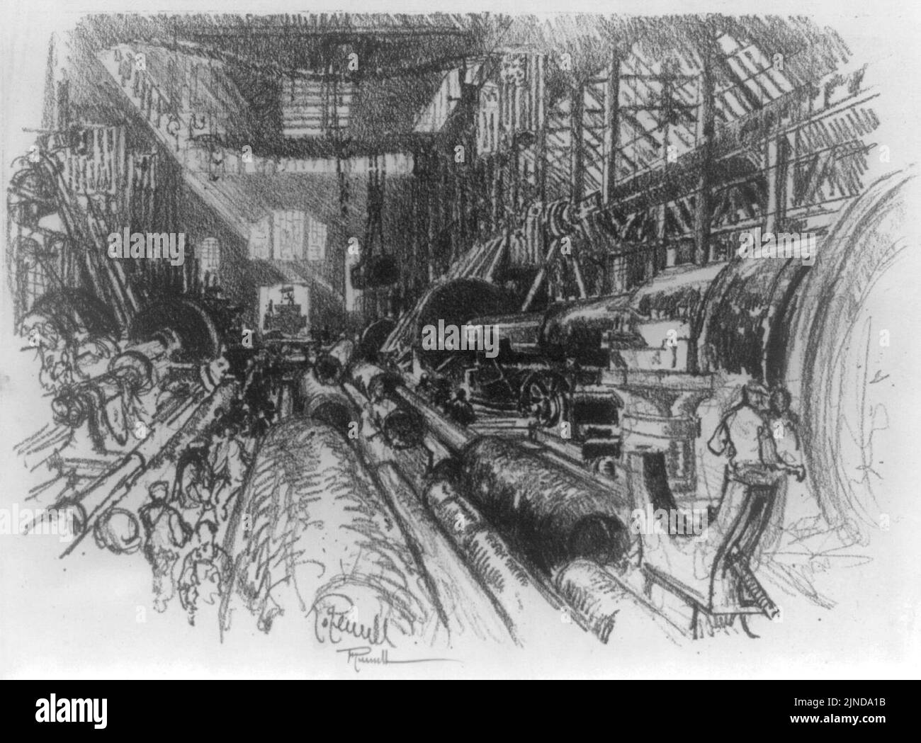 The biggest lathe in the world Stock Photo Alamy