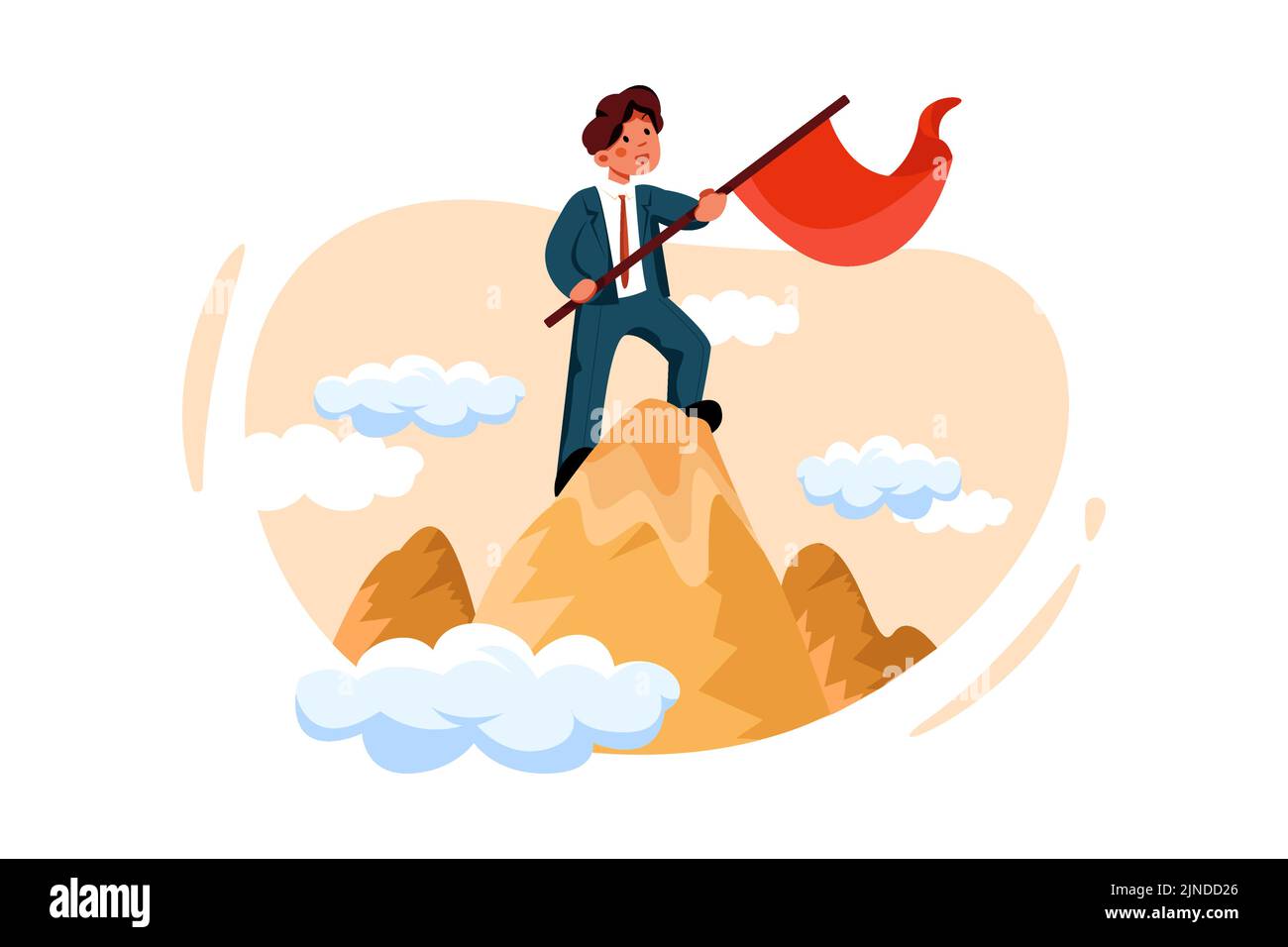 Business Illustration concept. Flat illustration isolated on white ...