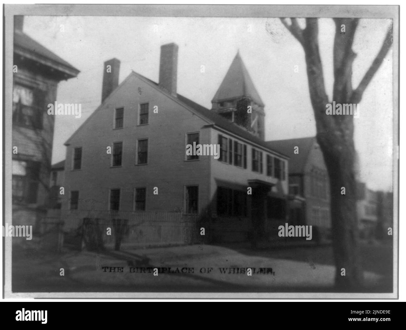 The birthplace of Whistler, Lowell, Mass. Stock Photo