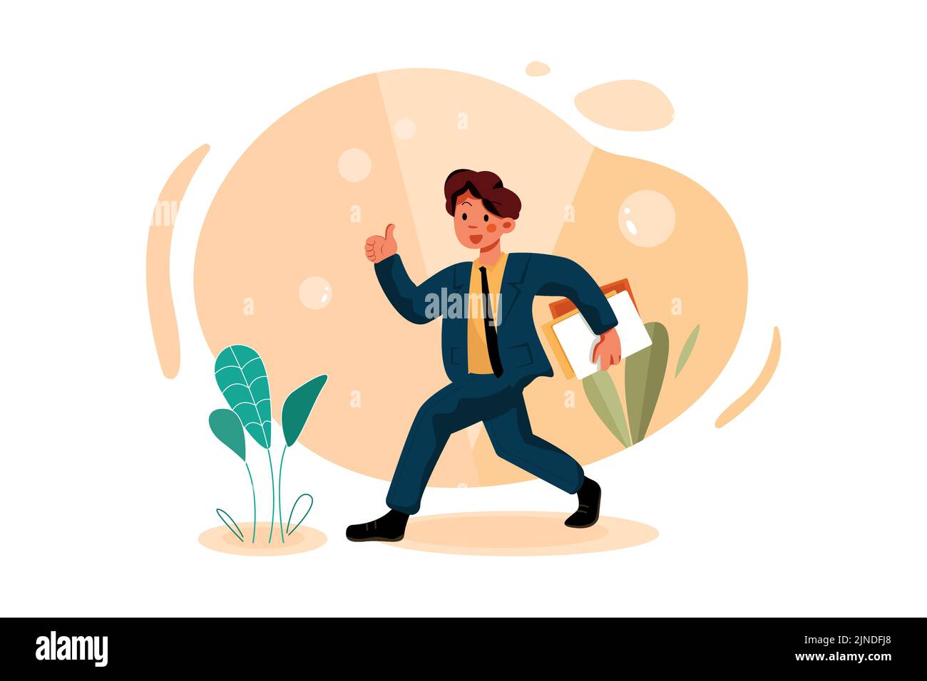 Business Illustration concept. Flat illustration isolated on white ...