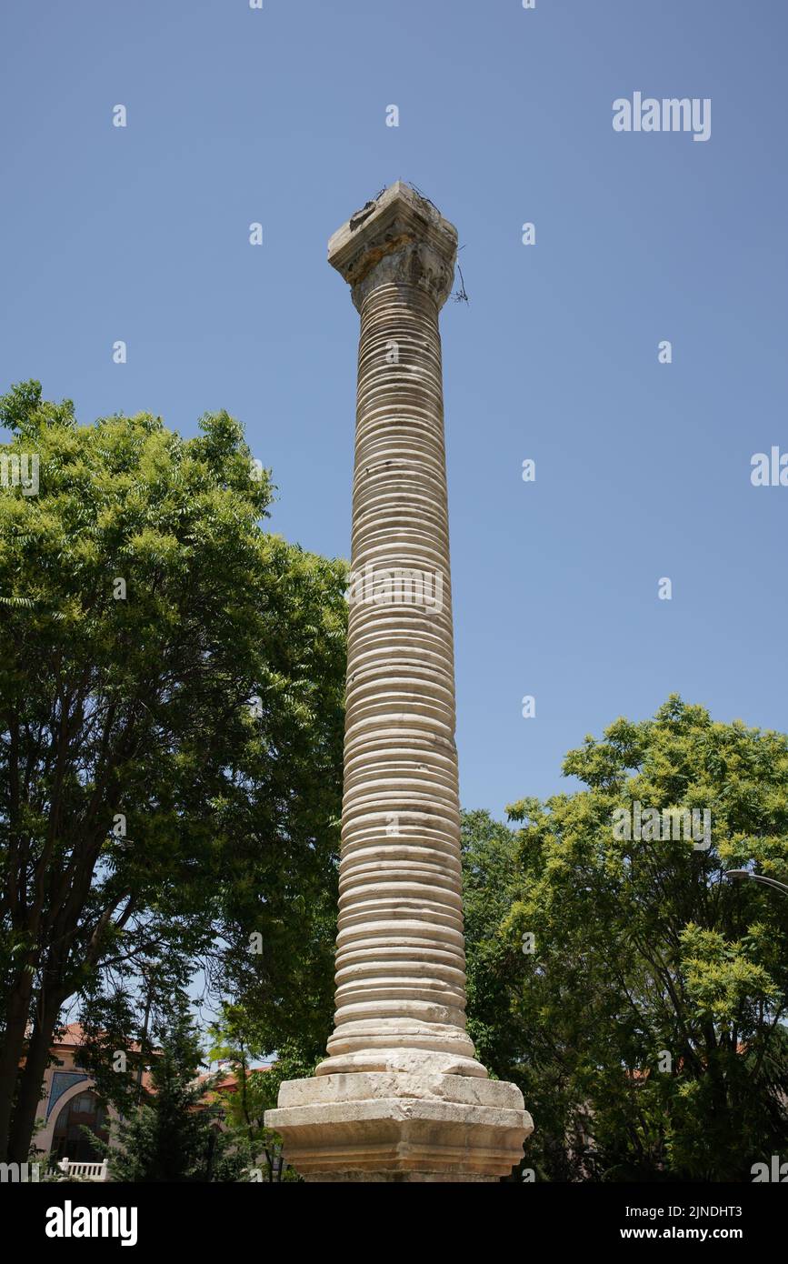 Column of Julianus in Ankara City, Turkey Stock Photo
