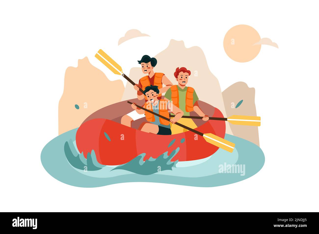 Activity. No Background Outdoor Activities Illustration concept. Flat illustration isolated on ...
