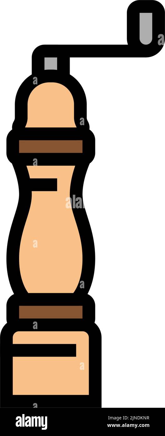 hand mill color icon vector illustration Stock Vector Image & Art - Alamy