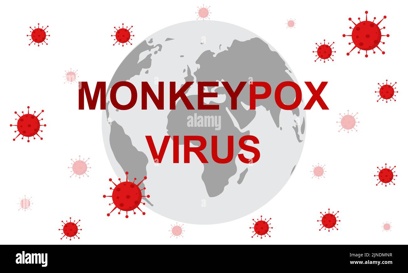 Monkeypox virus medical banner. Pox virus concept. Stock Vector