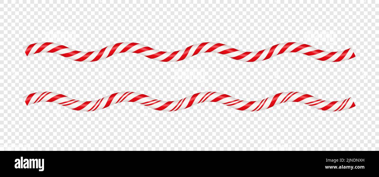 Christmas candy cane circle frame with red and white striped. Xmas