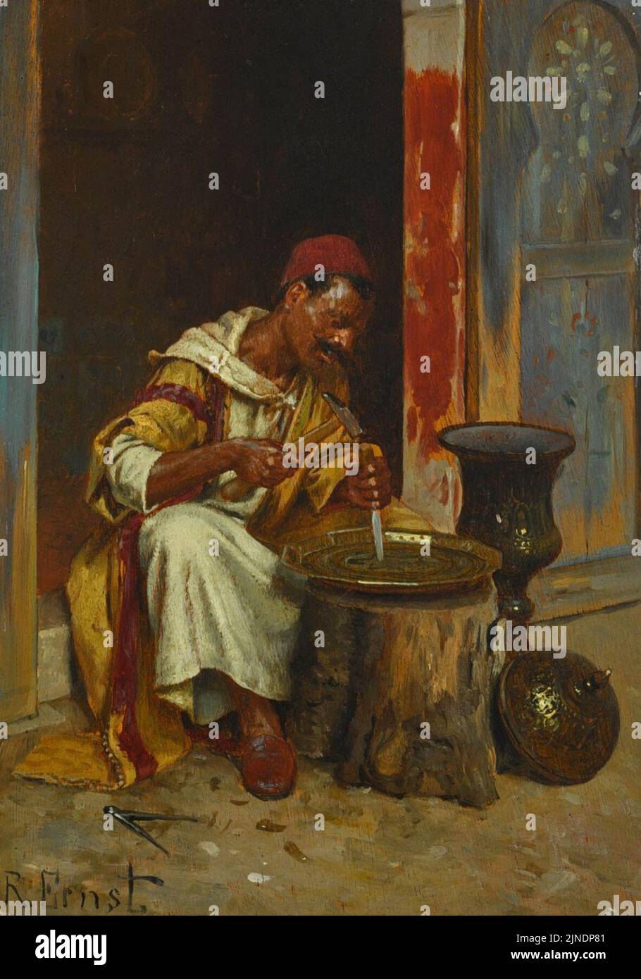 The Brass Worker Stock Photo Alamy