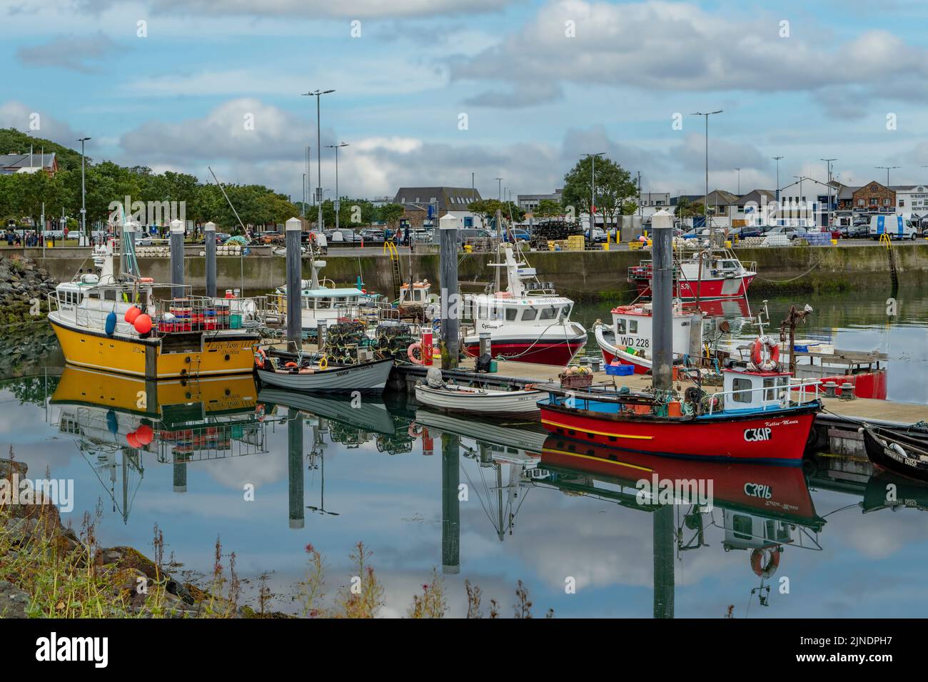 Fishing Boat Harbour, Howth, Co. Dublin, Ireland Stock Photo