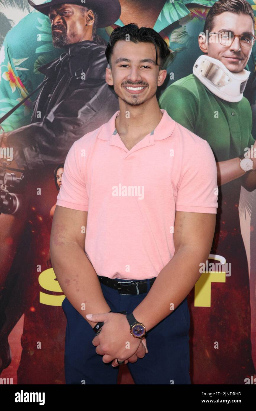 Matt Ramos attends the World Premiere of Netflix's "Day Shift" on August 10, 2022 in Los Angeles